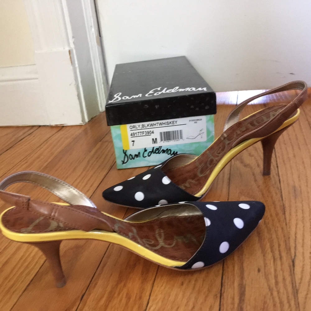 Sam Edelman Orly slingback pumps, size 7/7.5